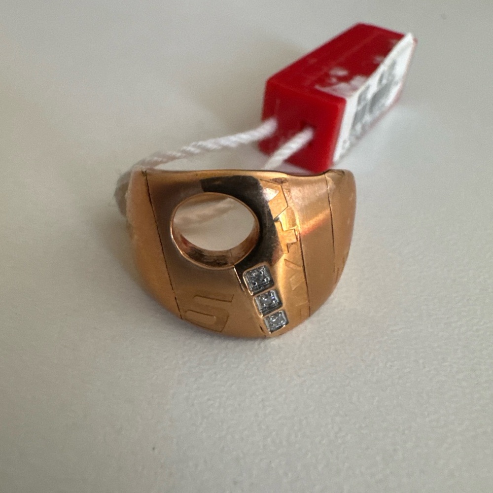 Miss Sixty Gold Ring with Silver Accents